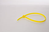 BCT 14 Inch 120 lb Cable Ties - Light Heavy Duty Industrial/Home Use - Bag of 100 - Yellow - Zip Ties - Y141204C