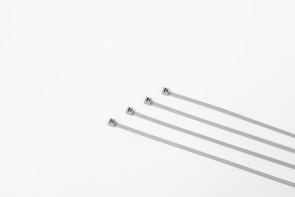 BCT 8 Inch 40 lb Cable Ties - Intermediate Duty Industrial/Home Use - Bag of 1000 - Gray - Zip Ties - Y8408M
