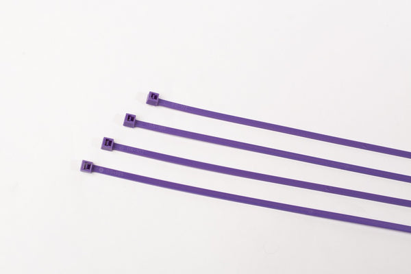 BCT 8 Inch 40 lb Cable Ties - Intermediate Duty Industrial/Home Use - Bag of 1000 - Purple - Zip Ties - Y8407M