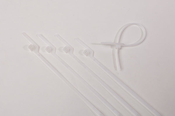 BCT Easy Release 6 Inch Tear Away Cable Ties - Bag of 100 Bag - Natural - Zip Ties - Y69TTC
