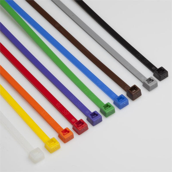 BCT 11 Inch 50 lb Cable Tie Pack - Medium Duty Industrial/Home Use - Pack of 1000 (Pack of 100 each of 10 Colors) - Assorted Colors - Zip Ties - Y1150VP