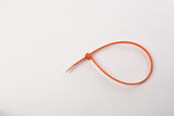 BCT 14 Inch 120 lb Cable Ties - Light Heavy Duty Industrial/Home Use - Bag of 100 - Orange - Zip Ties - Y141203C