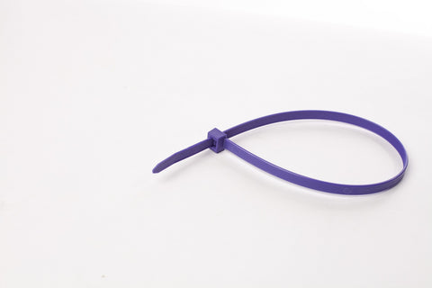 BCT 14 Inch 120 lb Cable Ties - Light Heavy Duty Industrial/Home Use - Bag of 100 - Purple - Zip Ties - Y141207C