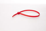 BCT 14 Inch 120 lb Cable Ties - Light Heavy Duty Industrial/Home Use - Bag of 100 - Red - Zip Ties - Y141202C