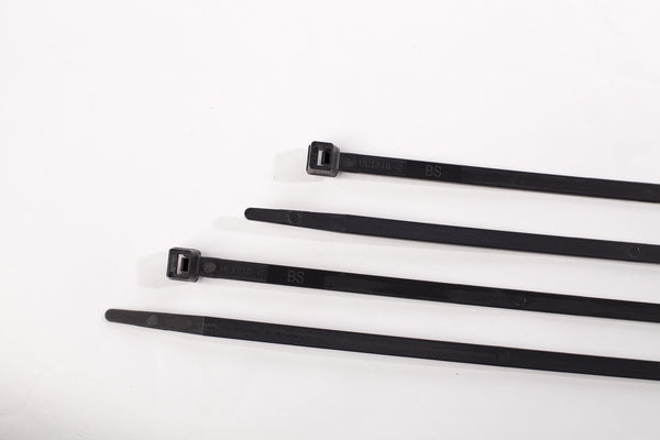 BCT 30 Inch 175 lb Cable Ties - Heavy Duty Industrial/Home Use - Bag of 50 - UV Black - UV Zip Ties - Y301750L