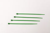 BCT 4 Inch 18 lb Cable Ties - Light Duty Industrial/Home Use - Bag of 100 - Green - Zip Ties - Y4185C