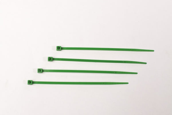 BCT 4 Inch 18 lb Cable Ties - Light Duty Industrial/Home Use - Bag of 1000 - Green - Zip Ties - Y4185M