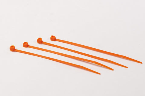 BCT 4 Inch 18 lb Cable Ties - Light Duty Industrial/Home Use - Bag of 1000 - Orange - Zip Ties - Y4183M