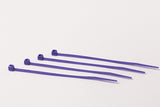 BCT 4 Inch 18 lb Cable Ties - Light Duty Industrial/Home Use - Bag of 100 - Purple - Zip Ties - Y4187C