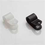 BCT 1/4 Inch Cable Clamps - Light Duty Industrial/Home Use - Bag of 100 - UV Black - Zip Ties - Y250LDCC9C