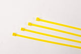 BCT 8 Inch 40 lb Cable Ties - Intermediate Duty Industrial/Home Use - Bag of 1000 - Yellow - Zip Ties - Y8404M