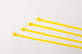 BCT 8 Inch 40 lb Cable Ties - Intermediate Duty Industrial/Home Use - Bag of 100 - Yellow - Zip Ties - Y8404C