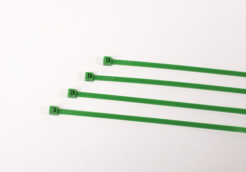 BCT 14 Inch 50 lb Cable Ties - Medium Duty Industrial/Home Use - Bag of 100 - Green - Zip Ties - Y14505C