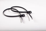 BCT 7 Inch 50 lb Mount Head Cable Ties - Bag of 100 - UV Black - UV Zip Ties - Y750MH0C