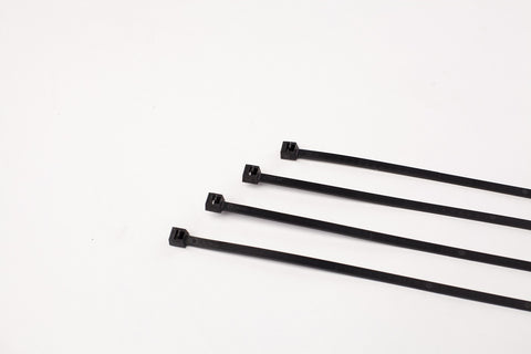 BCT 11 Inch 50 lb Cable Ties - Medium Duty Industrial/Home Use - Bag of 100 - UV Black - UV Zip Ties - Y11500C