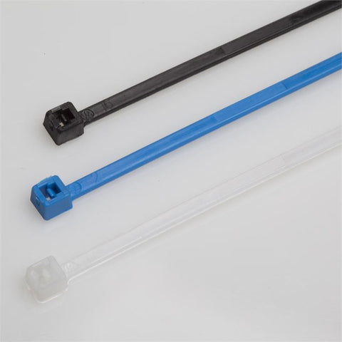 BCT 6 Inch 18 lb Cable Ties - Light Duty Industrial/Home Use - Bag of 1000 - UV Black - Zip Ties - Y6180M