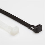 BCT 7 Inch 50 lb Releasable Cable Ties - Medium Duty Industrial/Home Use - Bag of 100 - UV Black - UV Zip Ties - Y750R0C