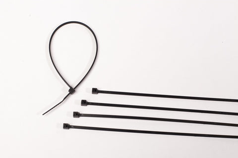 BCT 6 Inch 18 lb Cable Ties - Light Duty Industrial/Home Use - Bag of 1000 - UV Black - Zip Ties - Y6180M