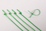 BCT Easy Release 6 Inch Tear Away Cable Ties - Bag of 100 Bag - green - Zip Ties - Y65TTC